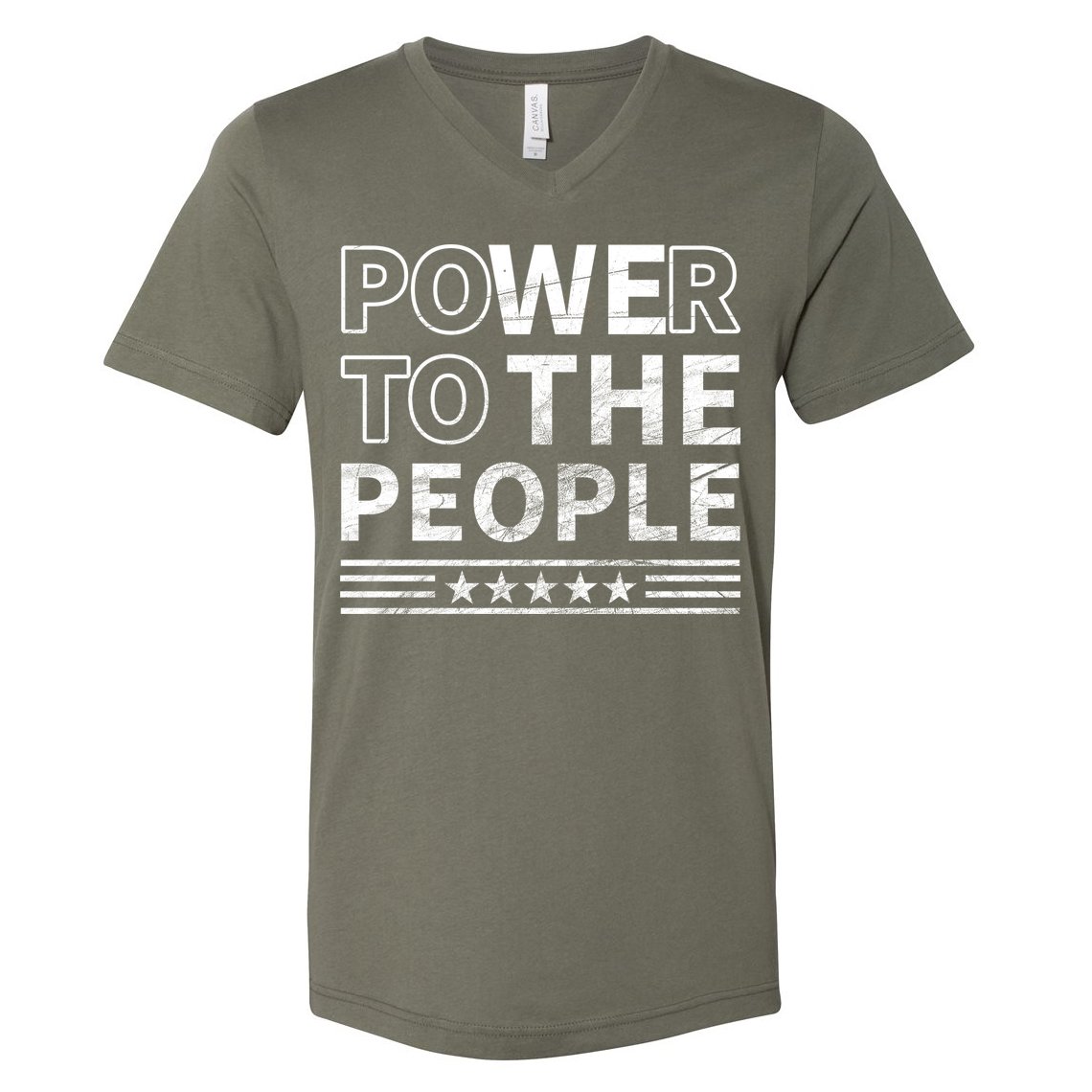 Power To The People V-Neck T-Shirt