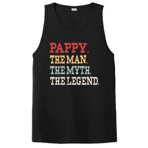 Pappy The The Myth The Legend Pa Grandpa Papa Pappy Cute Gift PosiCharge Competitor Tank