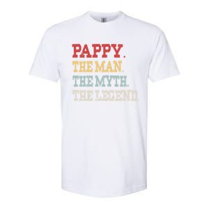 Pappy The The Myth The Legend Pa Grandpa Papa Pappy Cute Gift Softstyle CVC T-Shirt