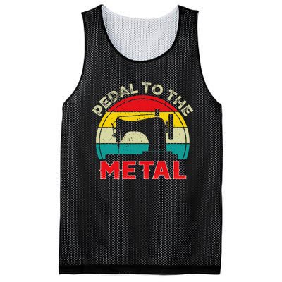 Pedal To The Metal Sewing Machine For Sew Lovers Seamstress Mesh Reversible Basketball Jersey Tank