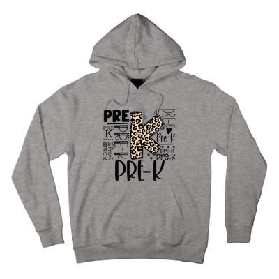 PreK Typography Team Pre K Teacher Back To School Tall Hoodie