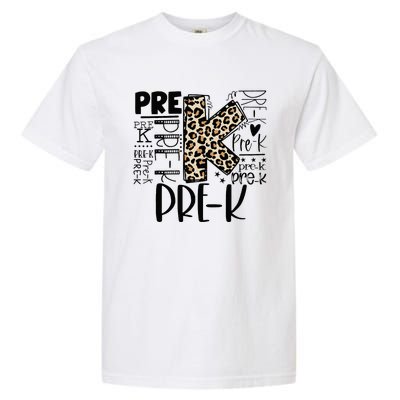 PreK Typography Team Pre K Teacher Back To School Garment-Dyed Heavyweight T-Shirt