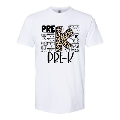 PreK Typography Team Pre K Teacher Back To School Softstyle CVC T-Shirt