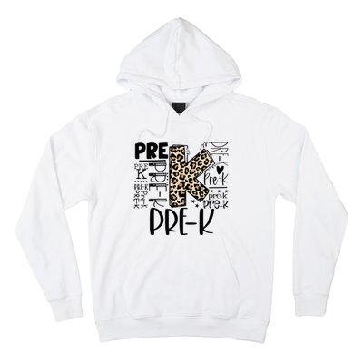 PreK Typography Team Pre K Teacher Back To School Hoodie