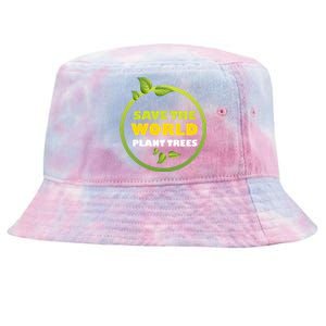 Plant Trees To Stop Carbon Dioxide Emissions Climate Change Funny Gift Tie-Dyed Bucket Hat