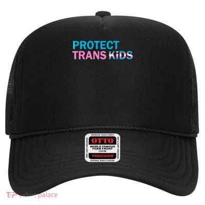 Protect Transg Transg Pride High Crown Mesh Back Trucker Hat