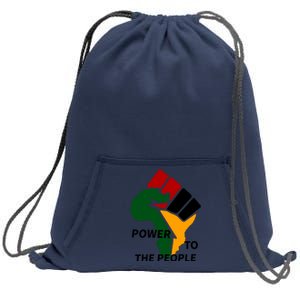 Power To The People, Black Power Fist, Civil Rights, Unity VNeck Sweatshirt Cinch Pack Bag