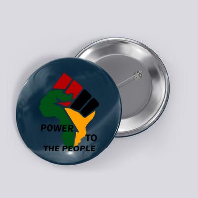 Power To The People, Black Power Fist, Civil Rights, Unity VNeck Button