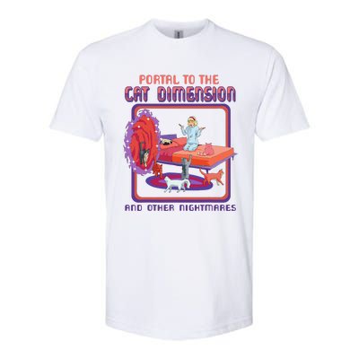 Portal To The Cat Dimension Funny Cat Kitten Lover Softstyle CVC T-Shirt