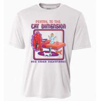 Portal To The Cat Dimension Funny Cat Kitten Lover Cooling Performance Crew T-Shirt