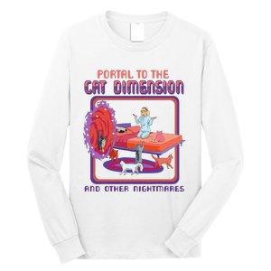 Portal To The Cat Dimension Funny Cat Kitten Lover Long Sleeve Shirt