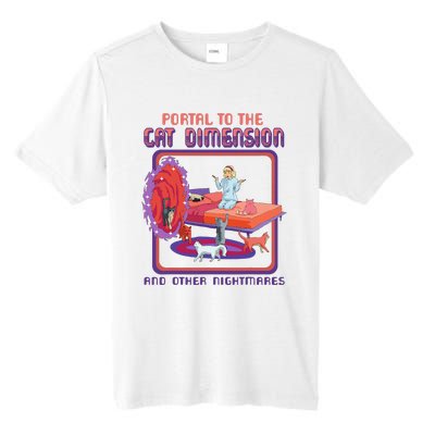 Portal To The Cat Dimension Funny Cat Kitten Lover Tall Fusion ChromaSoft Performance T-Shirt