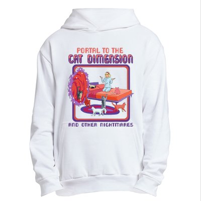 Portal To The Cat Dimension Funny Cat Kitten Lover Urban Pullover Hoodie