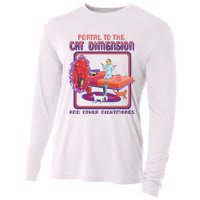 Portal To The Cat Dimension Funny Cat Kitten Lover Cooling Performance Long Sleeve Crew