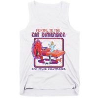 Portal To The Cat Dimension Funny Cat Kitten Lover Tank Top