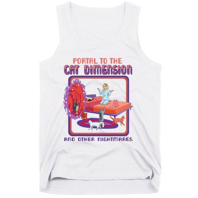 Portal To The Cat Dimension Funny Cat Kitten Lover Tank Top