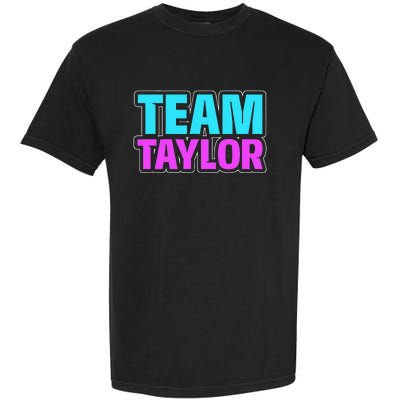 Personalized Team Taylor Family Name Garment-Dyed Heavyweight T-Shirt