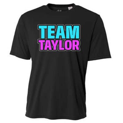 Personalized Team Taylor Family Name Cooling Performance Crew T-Shirt