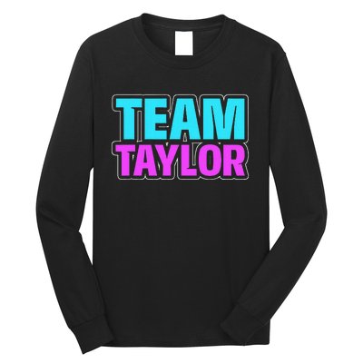 Personalized Team Taylor Family Name Long Sleeve Shirt