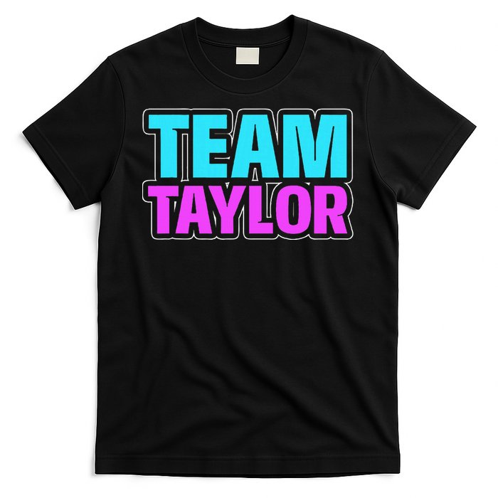 Personalized Team Taylor Family Name T-Shirt