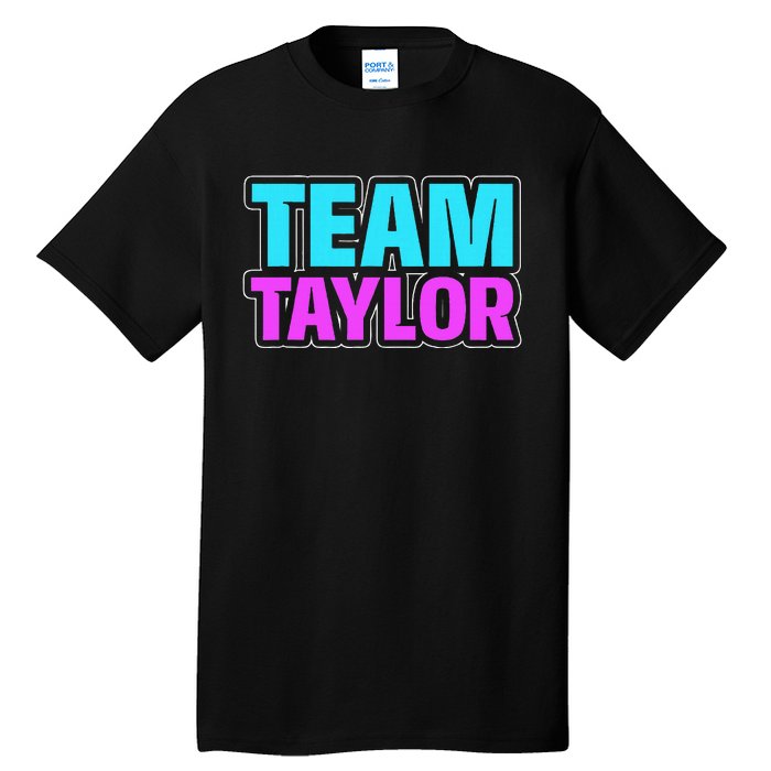 Personalized Team Taylor Family Name Tall T-Shirt