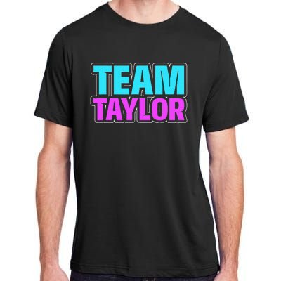 Personalized Team Taylor Family Name Adult ChromaSoft Performance T-Shirt