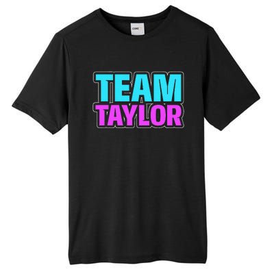 Personalized Team Taylor Family Name Tall Fusion ChromaSoft Performance T-Shirt