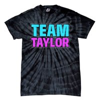 Personalized Team Taylor Family Name Tie-Dye T-Shirt