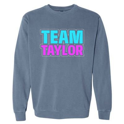 Personalized Team Taylor Family Name Garment-Dyed Sweatshirt