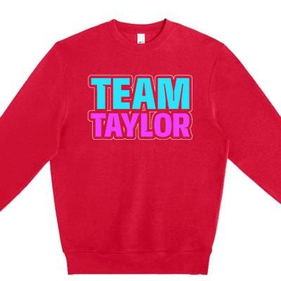 Personalized Team Taylor Family Name Premium Crewneck Sweatshirt