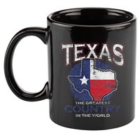 Proud Texan Texas 11oz C Handle Ceramic Mug
