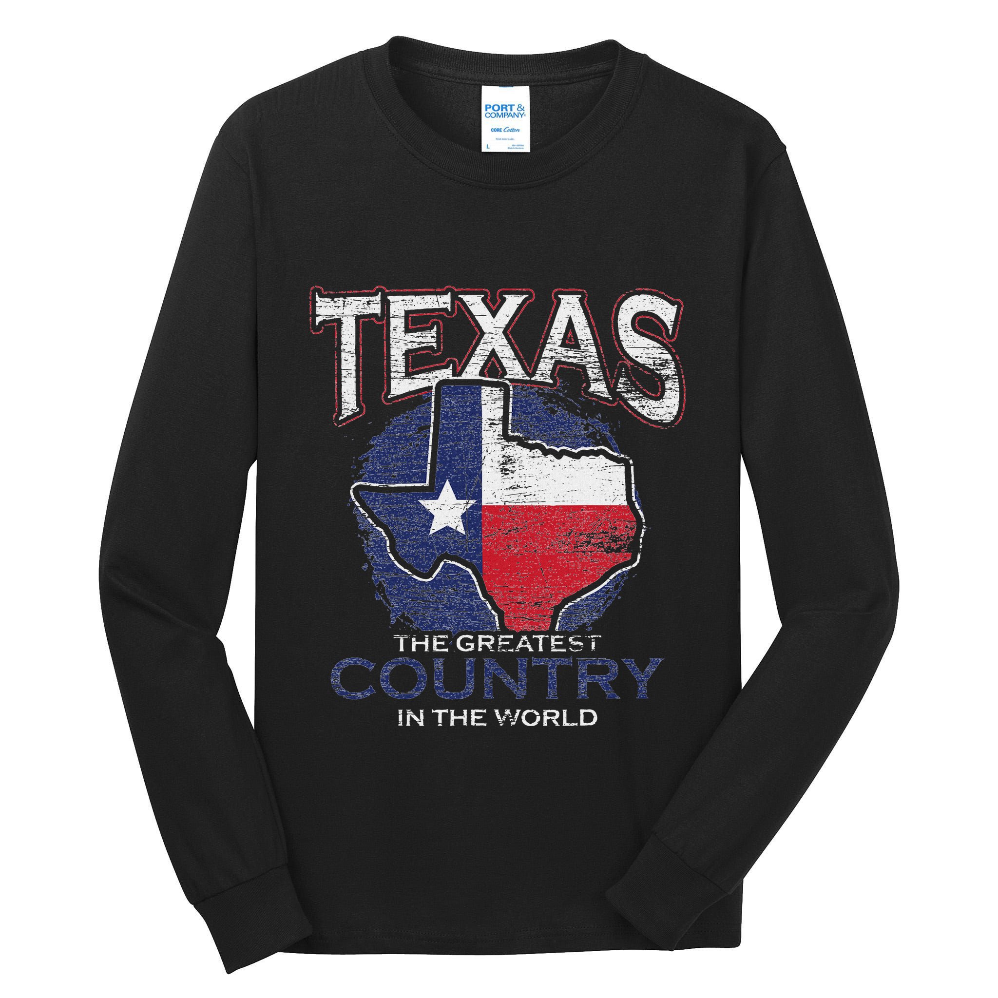 Proud Texan Texas Tall Long Sleeve T-Shirt