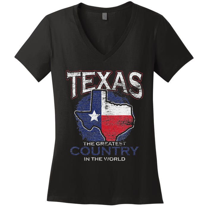 Proud Texan Texas Women's V-Neck T-Shirt