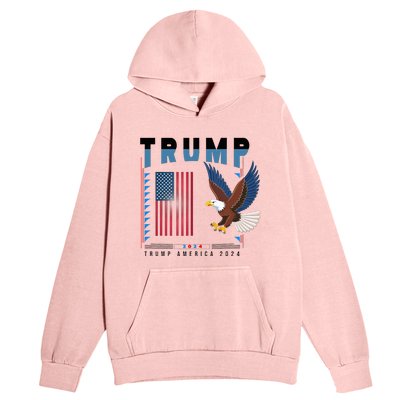 President Trump Trending Political 2024 Urban Pullover Hoodie