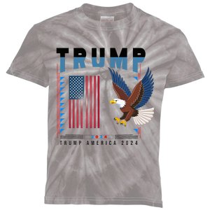 President Trump Trending Political 2024 Kids Tie-Dye T-Shirt