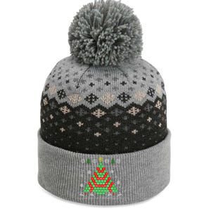 Pascals Triangle Ugly Ugly Christmas Tree Gift The Baniff Cuffed Pom Beanie