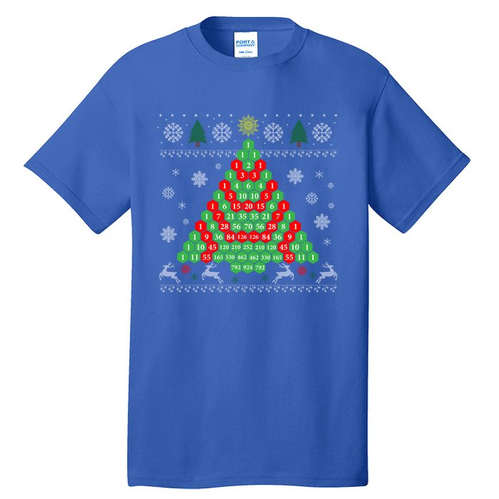 Pascals Triangle Ugly Ugly Christmas Tree Gift Tall T-Shirt