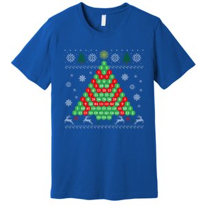 Pascals Triangle Ugly Ugly Christmas Tree Gift Premium T-Shirt