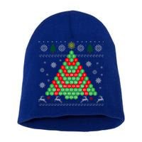 Pascals Triangle Ugly Ugly Christmas Tree Gift Short Acrylic Beanie