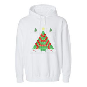 Pascals Triangle Ugly Ugly Christmas Tree Gift Garment-Dyed Fleece Hoodie