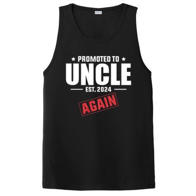 Promoted To Uncle Est 2024 Again Baby Announcement PosiCharge Competitor Tank