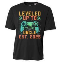 Promoted To Uncle 2025 Leveled Up To Uncle Est 2025 Gaming Cooling Performance Crew T-Shirt