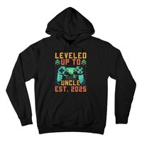 Promoted To Uncle 2025 Leveled Up To Uncle Est 2025 Gaming Hoodie