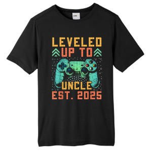 Promoted To Uncle 2025 Leveled Up To Uncle Est 2025 Gaming Tall Fusion ChromaSoft Performance T-Shirt