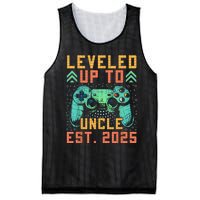 Promoted To Uncle 2025 Leveled Up To Uncle Est 2025 Gaming Mesh Reversible Basketball Jersey Tank