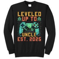 Promoted To Uncle 2025 Leveled Up To Uncle Est 2025 Gaming Tall Sweatshirt