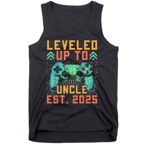 Promoted To Uncle 2025 Leveled Up To Uncle Est 2025 Gaming Tank Top