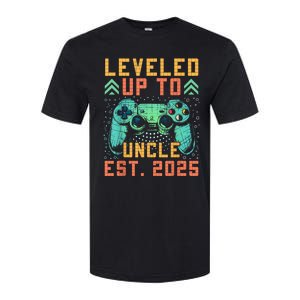 Promoted To Uncle 2025 Leveled Up To Uncle Est 2025 Gaming Softstyle CVC T-Shirt