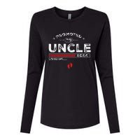 Promoted To Uncle Est 2024 Loading Soon To Be Dad Uncle Womens Cotton Relaxed Long Sleeve T-Shirt