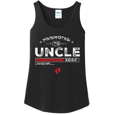 Promoted To Uncle Est 2024 Loading Soon To Be Dad Uncle Ladies Essential Tank